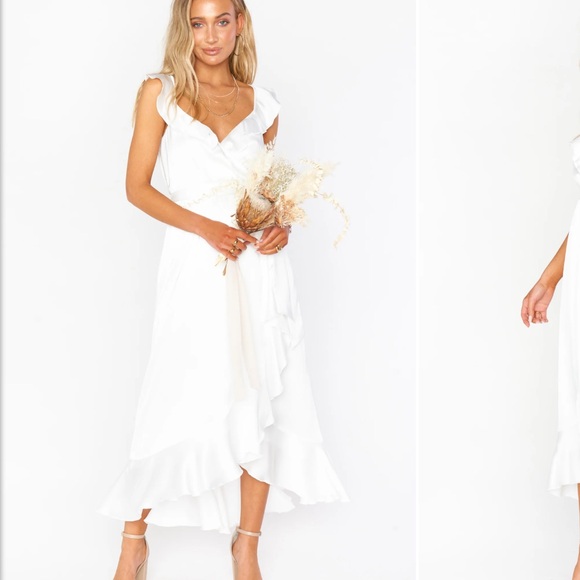 Show Me Your MuMu Dresses & Skirts - Show me Your Mumu Samantha Ruffle Wrap Dress